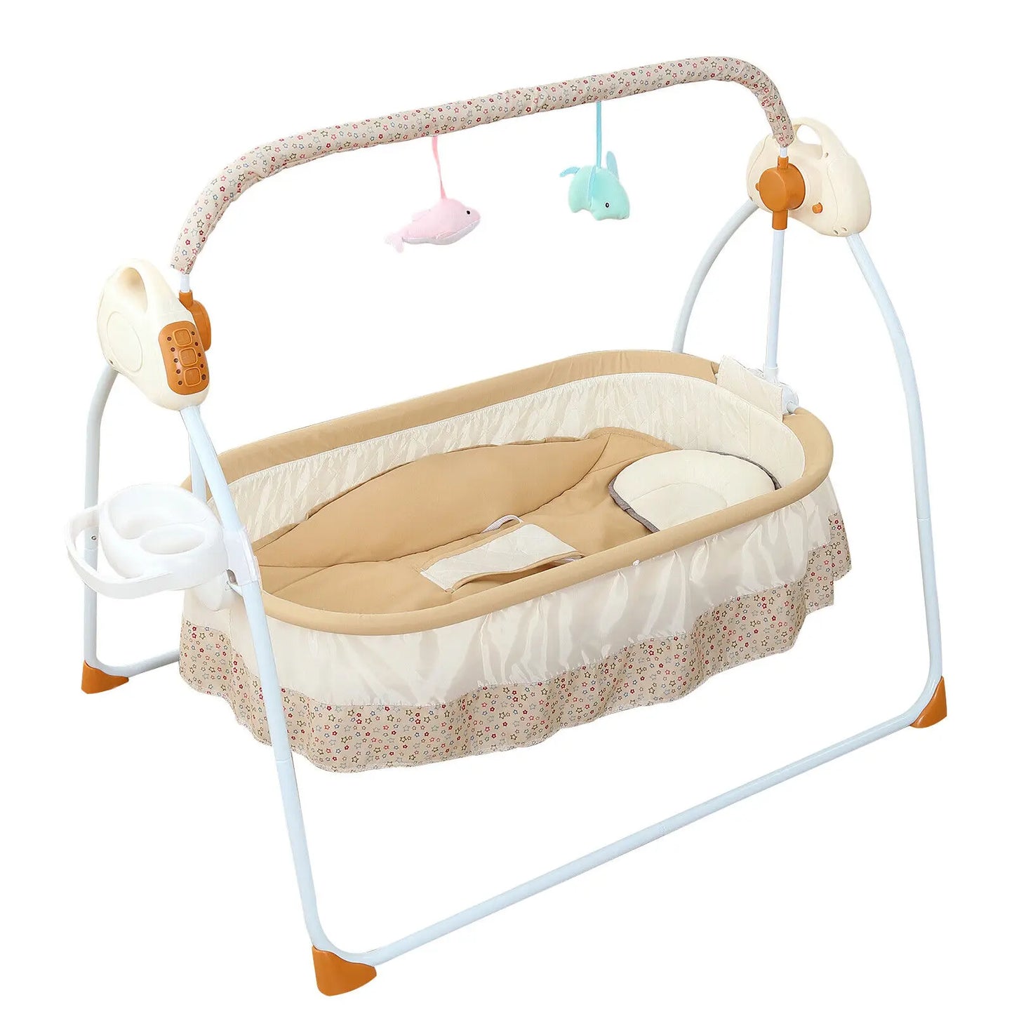 Hign-concerned Portable Bluetooth Baby Swing Bassinet Crib
