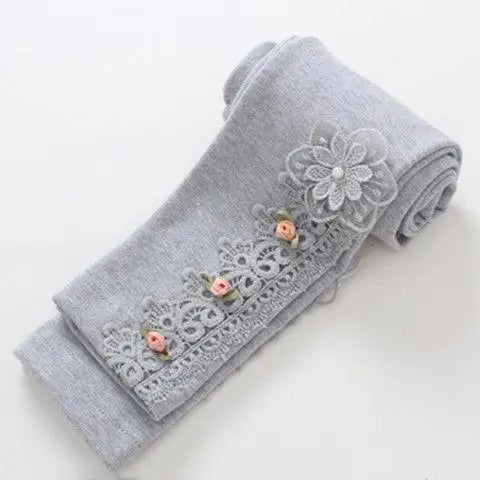 Girls Cotton Leggings With Cartoon Animal Print For Daily Wear