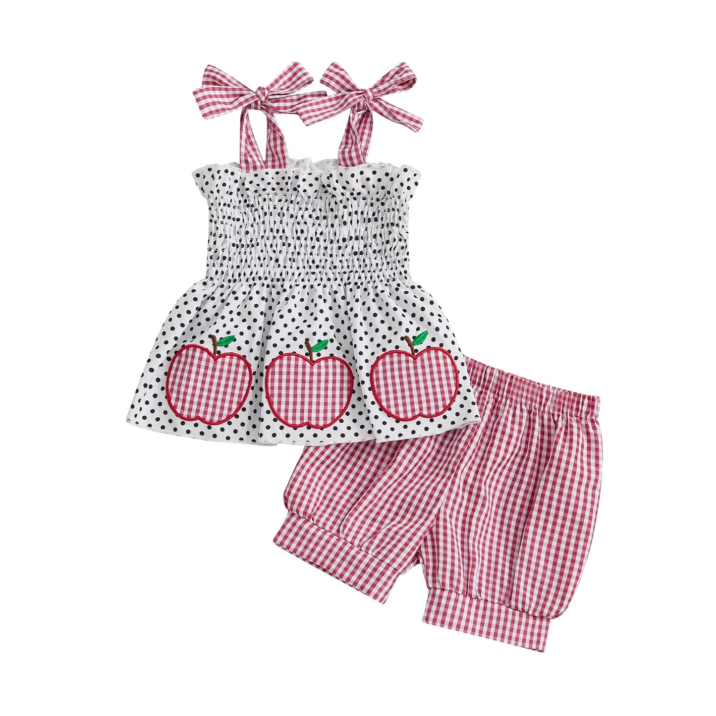Toddler Girl Floral Sleeveless Top And Denim Shorts 2Piece Set