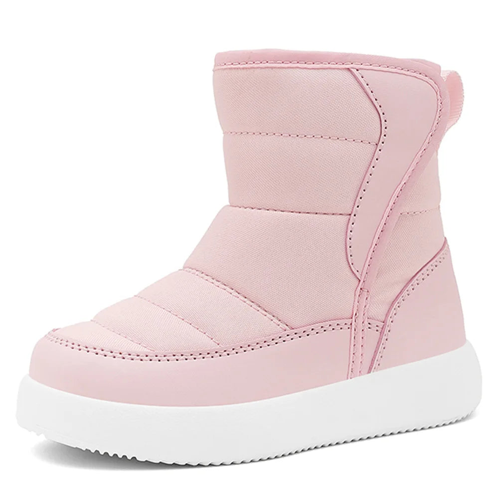 Unisex Toddler Snow Boots Waterproof Warm Fur Lined Winter Boots For Outdoor Activities