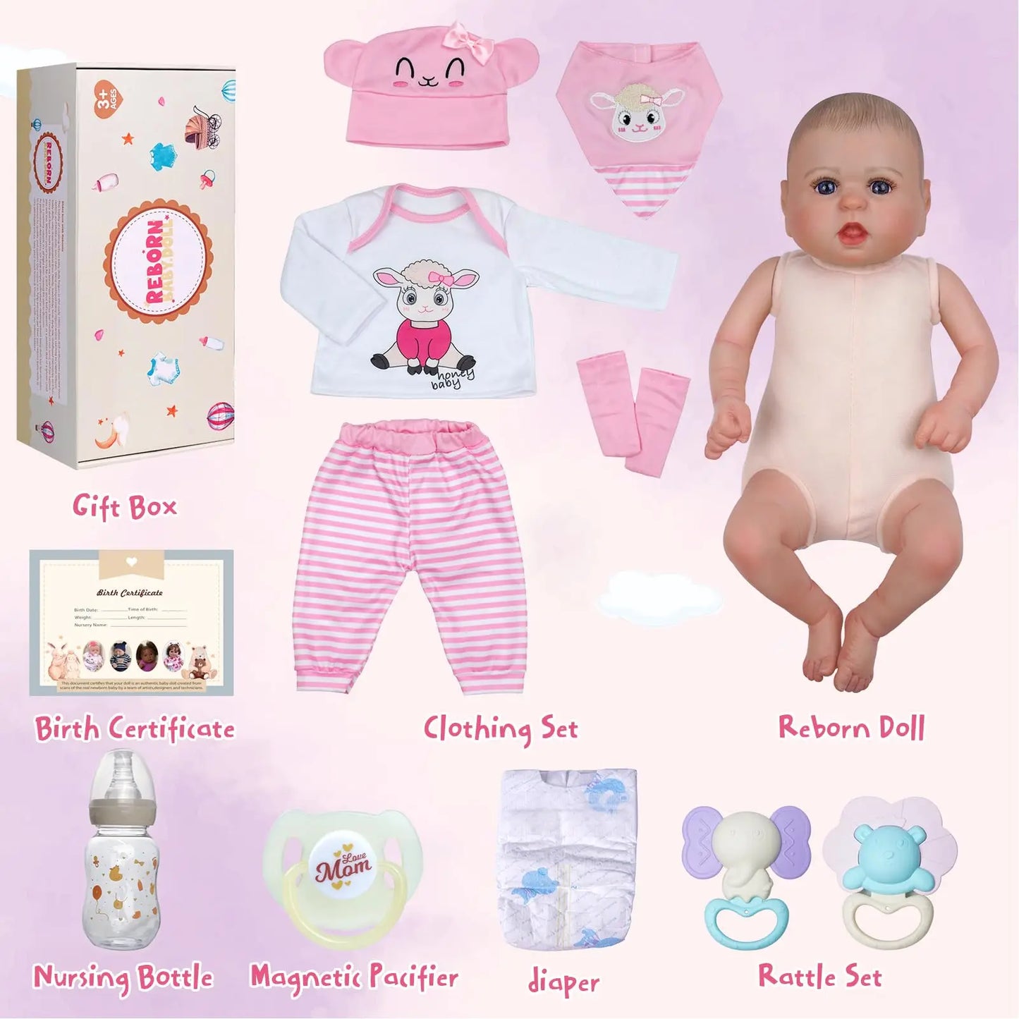 Babeside Bailyn Reborn Doll Handmade Realistic Baby