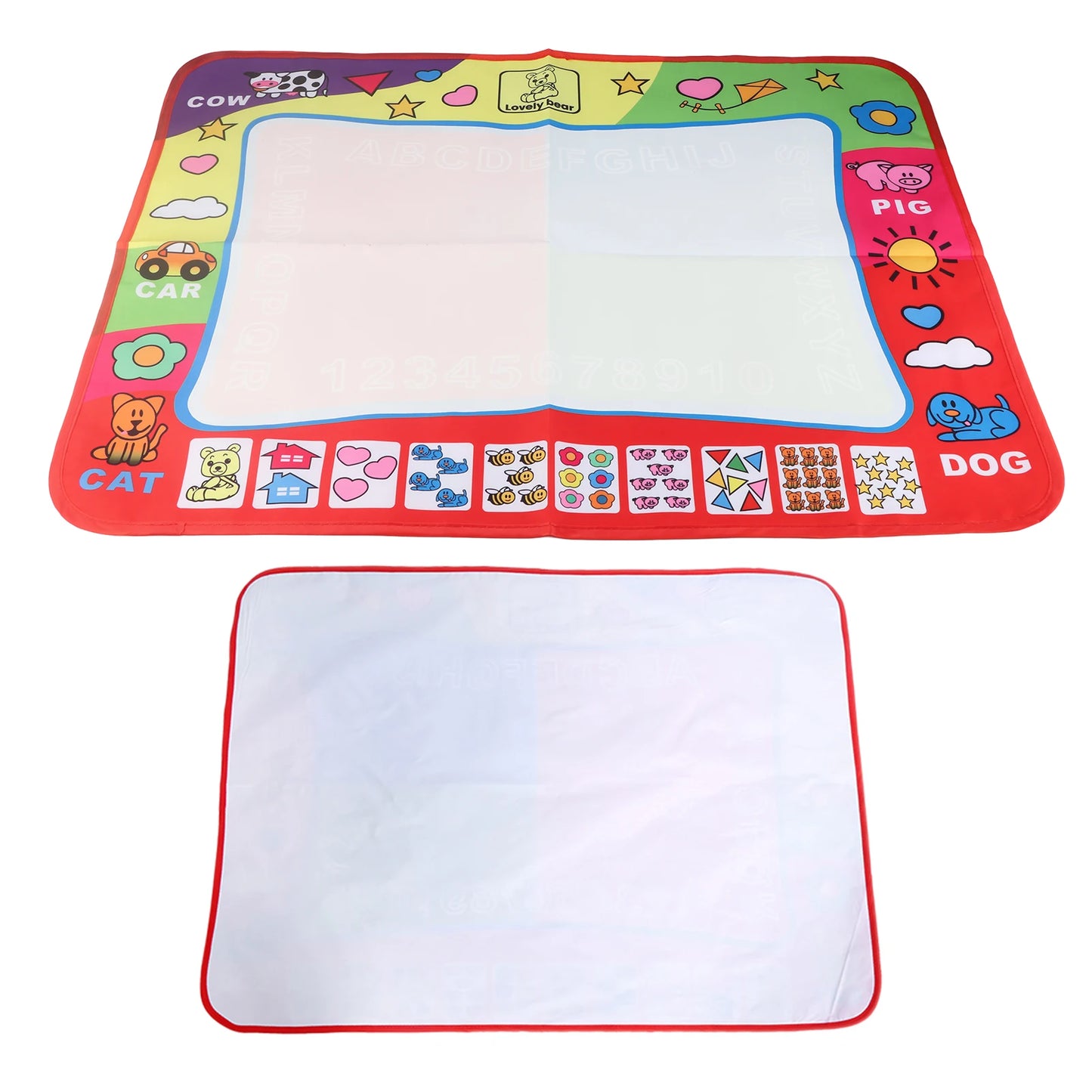 Water Painting Draw Writing Mat Kid Developmental Doodle Board Toy With Pen Magic four-color water canvas