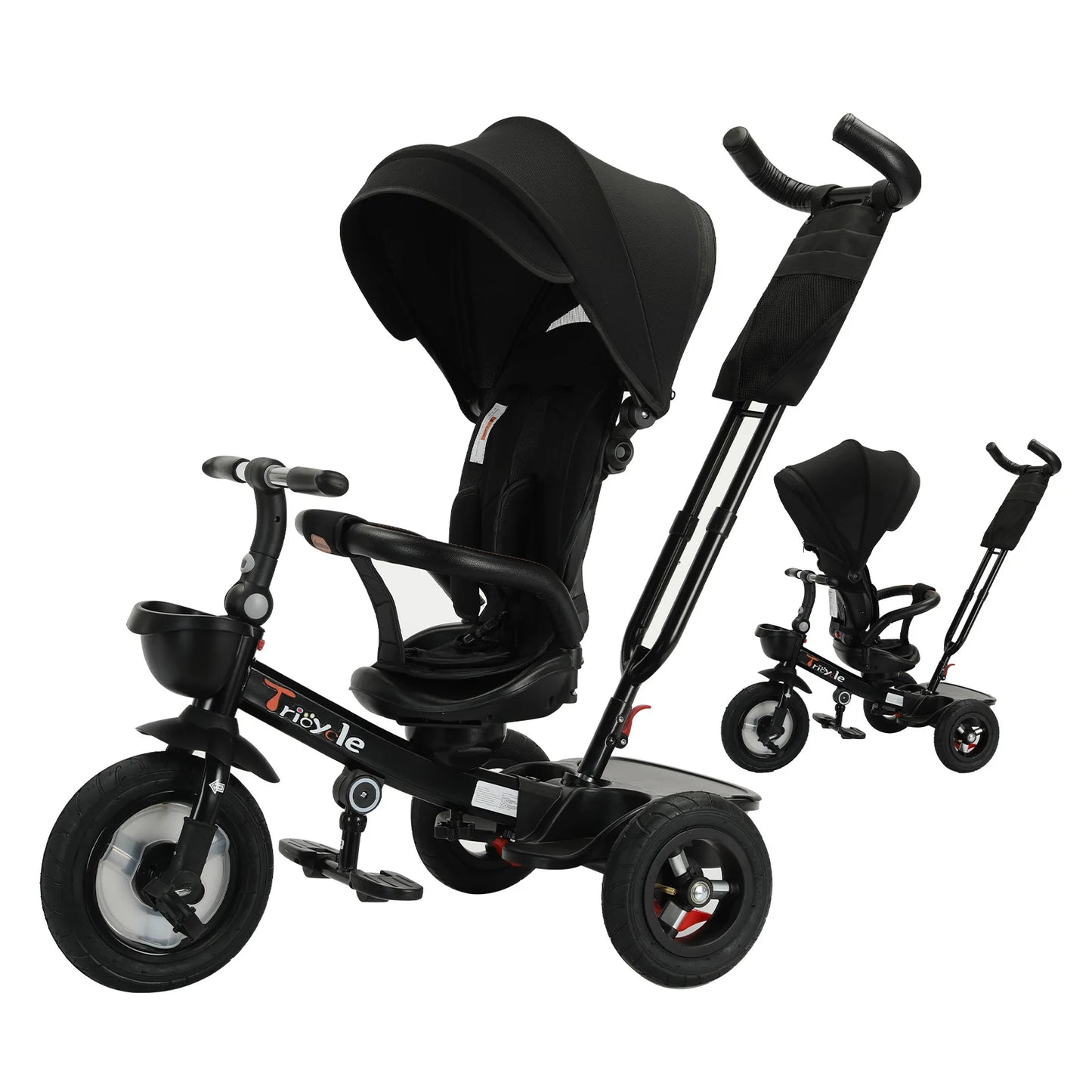 YEALEO Baby Stroller Tricycle Five In One Canopy Ride Bike