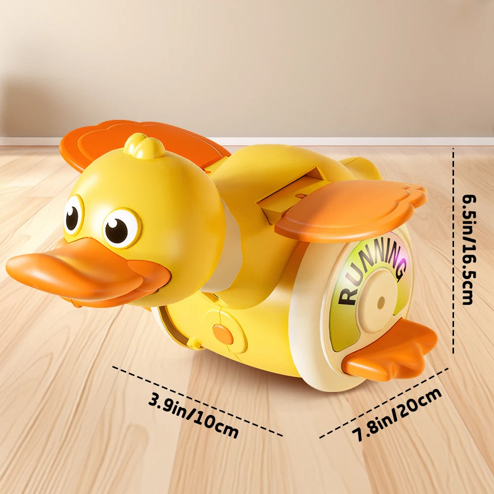 GGbell Duck Crawling Toy With Light And Music For Baby