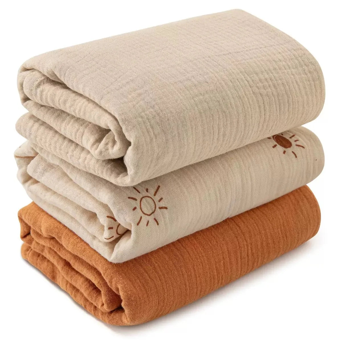 Zhejiang Cotton Muslin Swaddle Blanket Set For Babies