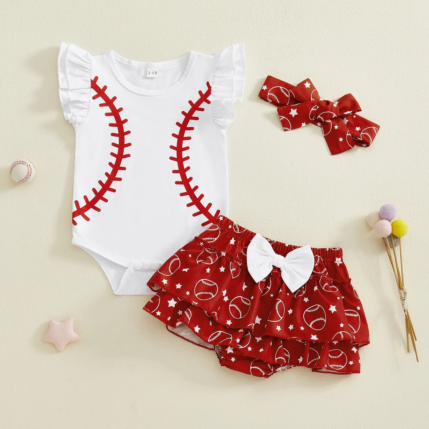 Meihuida Floral Sleeveless Romper Headband Set For Toddler Girls