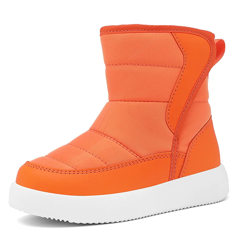 Unisex Toddler Winter Snow Boots Waterproof Warm Fur Lined All Weather Boots For Outdoor Use