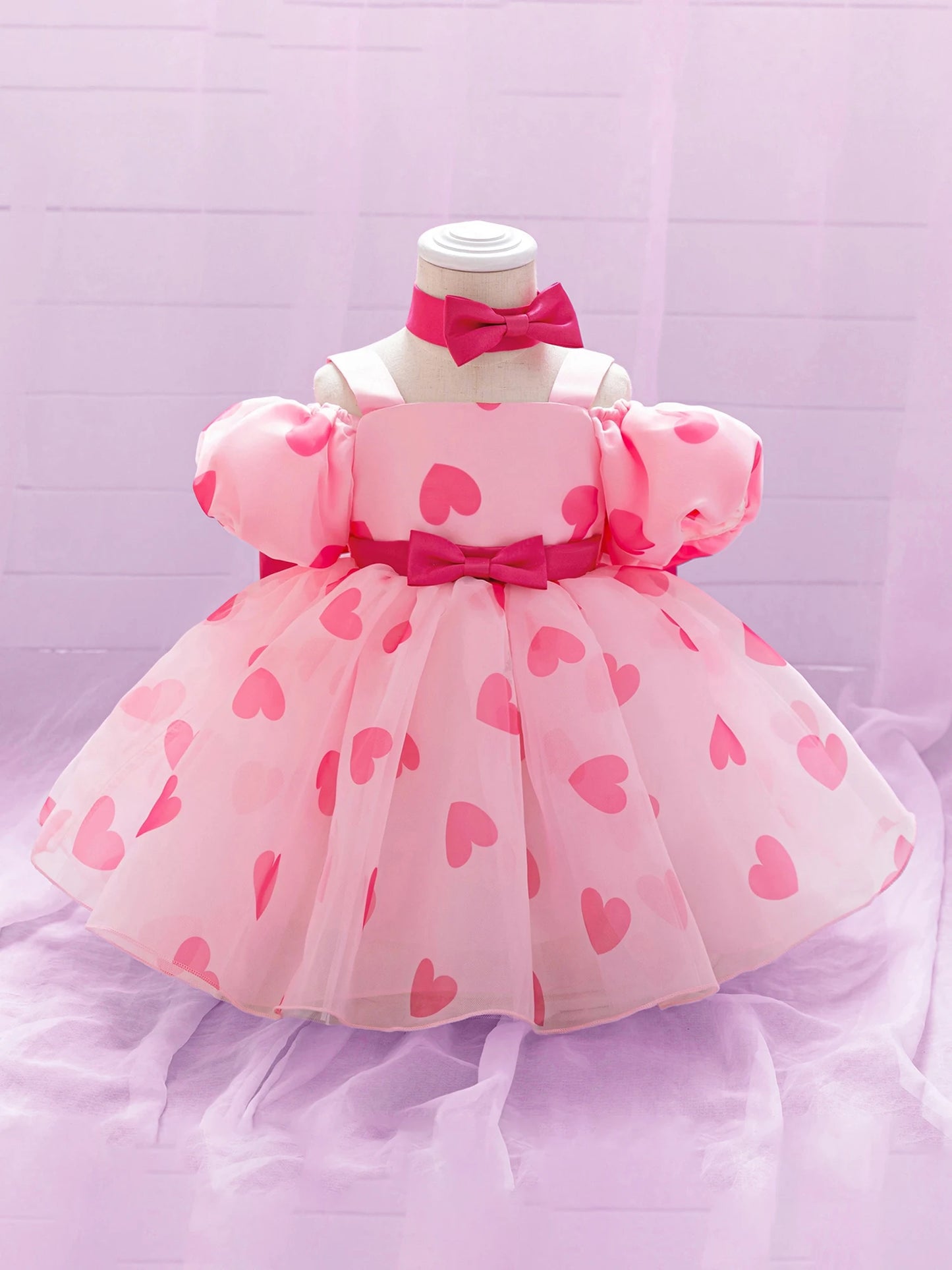 Guangdong Infant Girl Floral Lace Tutu Dress Set With Shoes