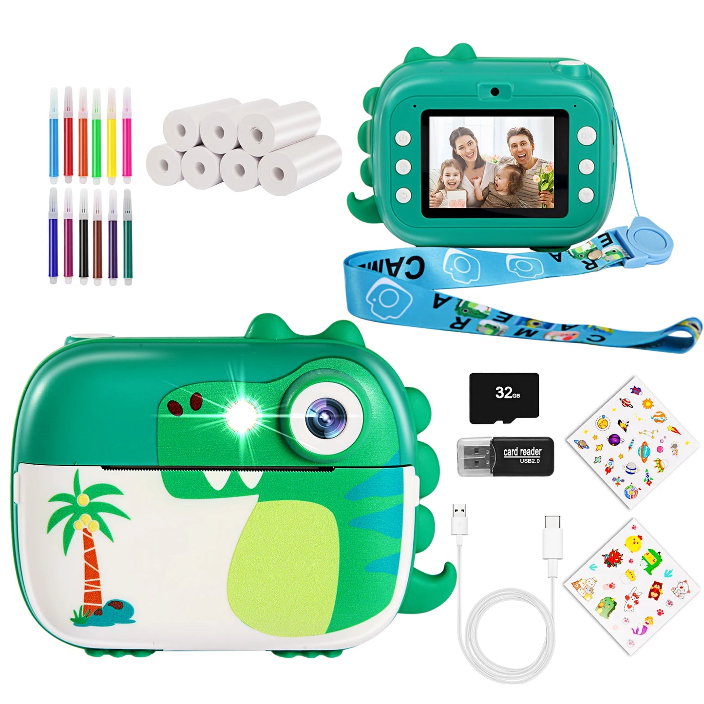 ARNSSIEN Kids Camera Instant Print Toy For Ages 3 To 14