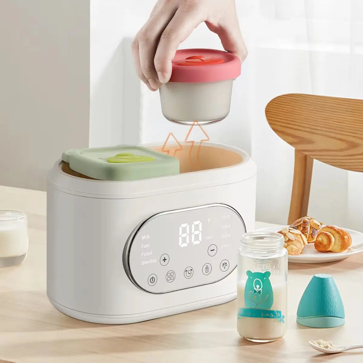 Hignconcerned 10 In 1 Baby Bottle Warmer Dual Heating Timer