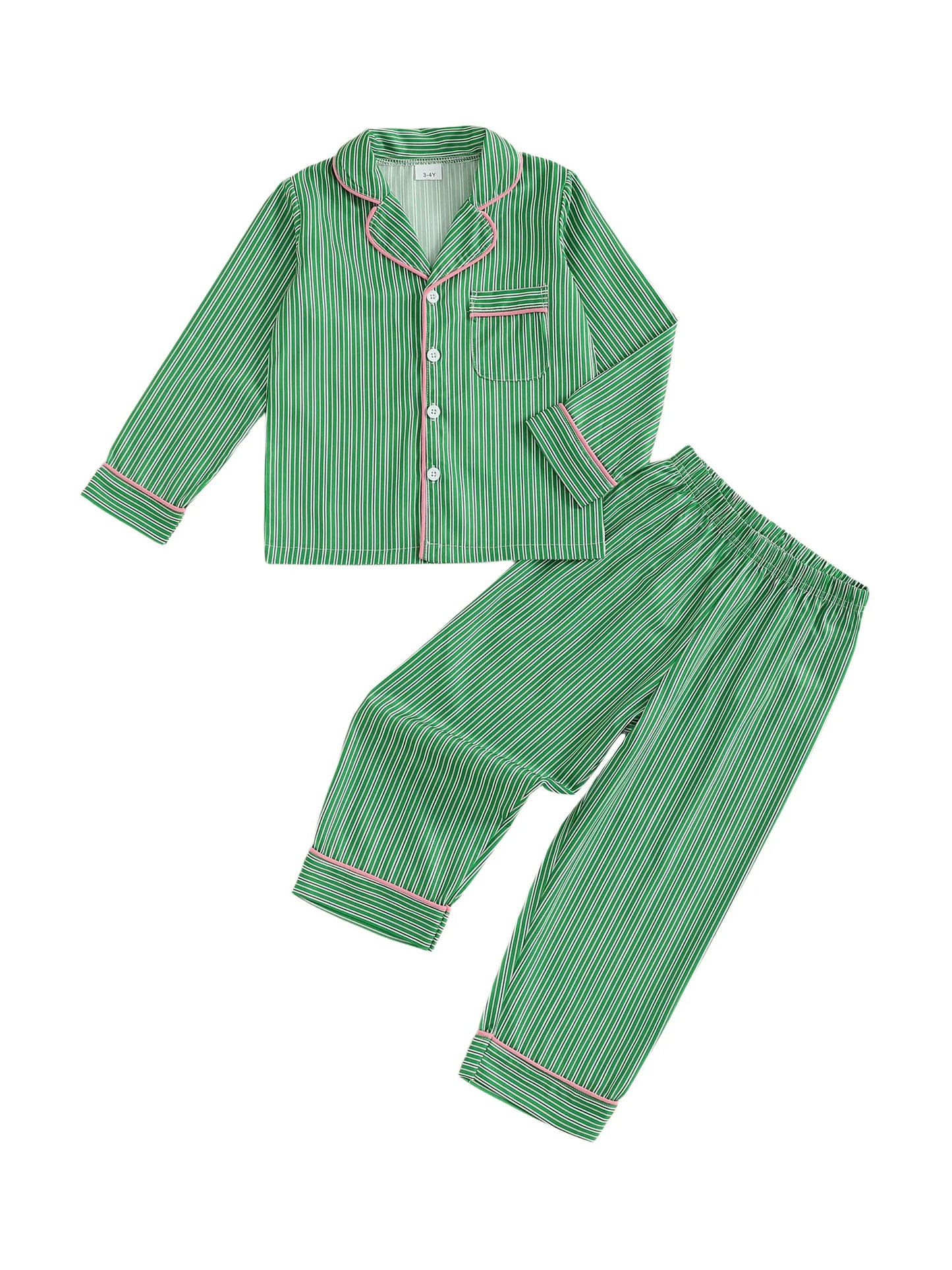 CN Guangdong Dinosaur Print Pajama Set Unisex Sleepwear