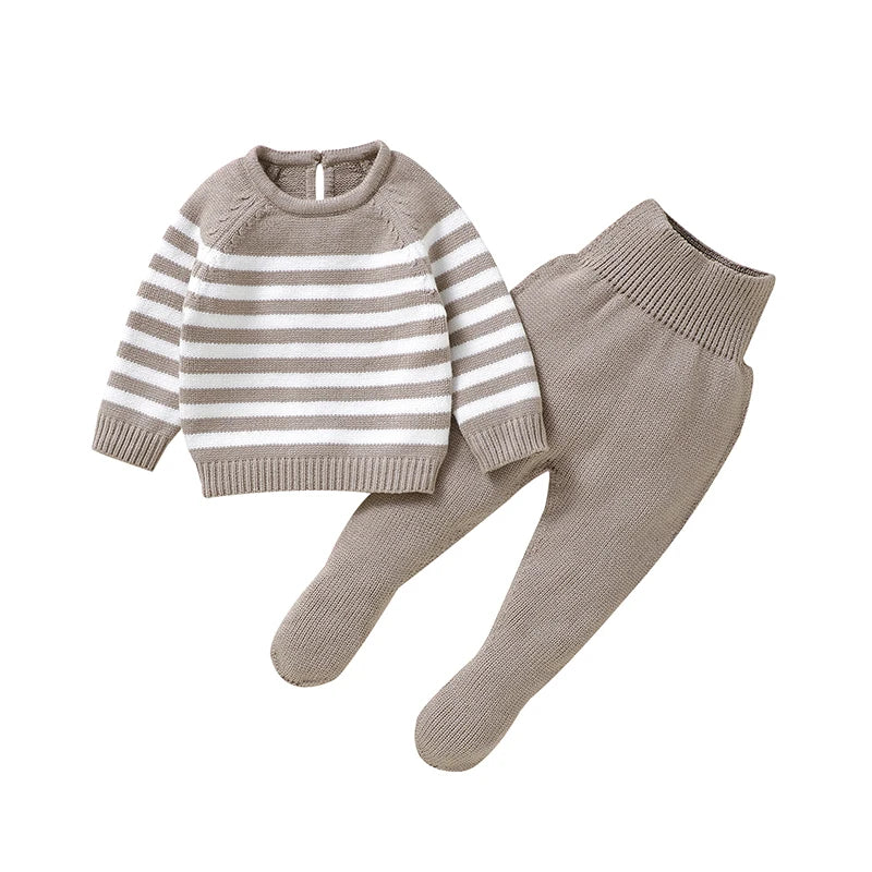 Mimixiong Baby Unisex Knit 2 Piece Outfit Autumn Winter