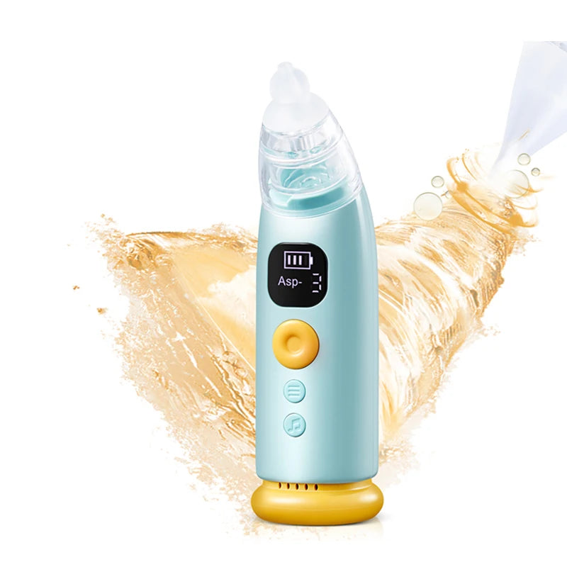 Hansqui Electric Baby Nasal Aspirator Rechargeable With 3 Silicone Nozzles