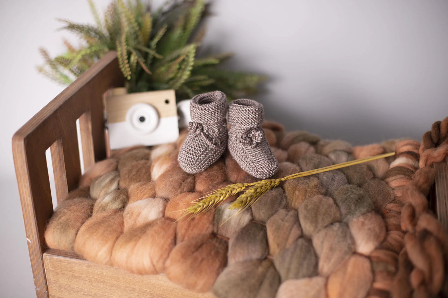 Hand Knitted Baby Wool Bootie Socks Newborn To 12 Months