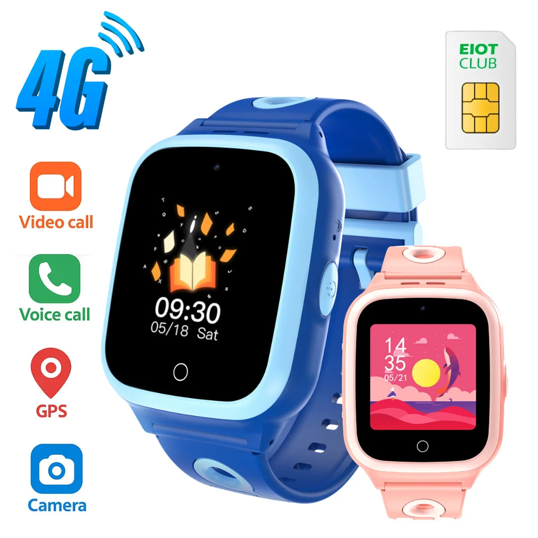4G Kids Smart Watch With GPS Video Call And SIM Card