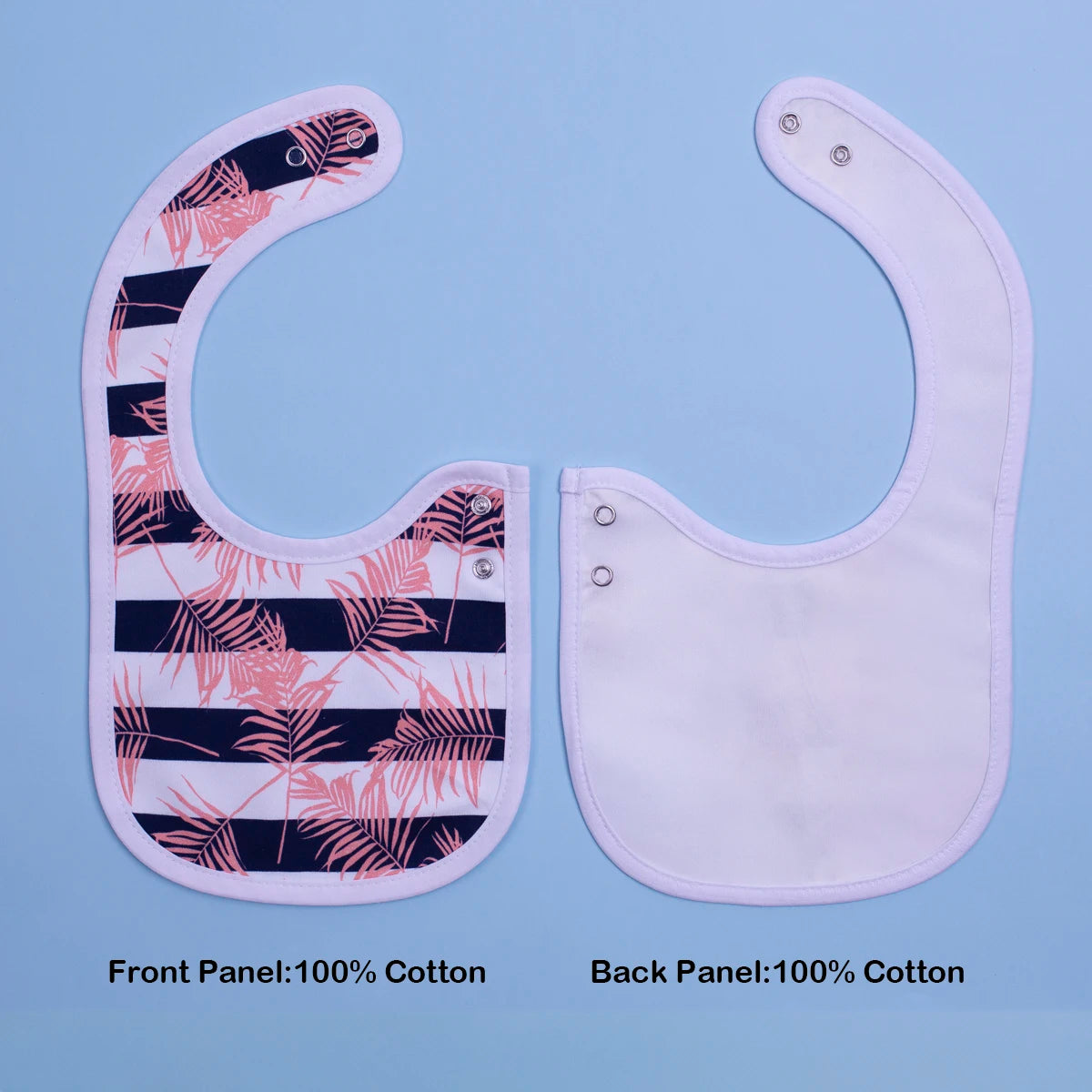 NONECN Baby Drool Bibs Bandana Style Waterproof Lining Adjustable Snap