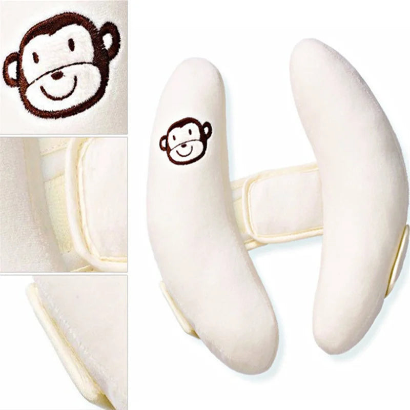 Infant Stroller Neck Pillow Cartoon Flower Baby Car Seat Protector