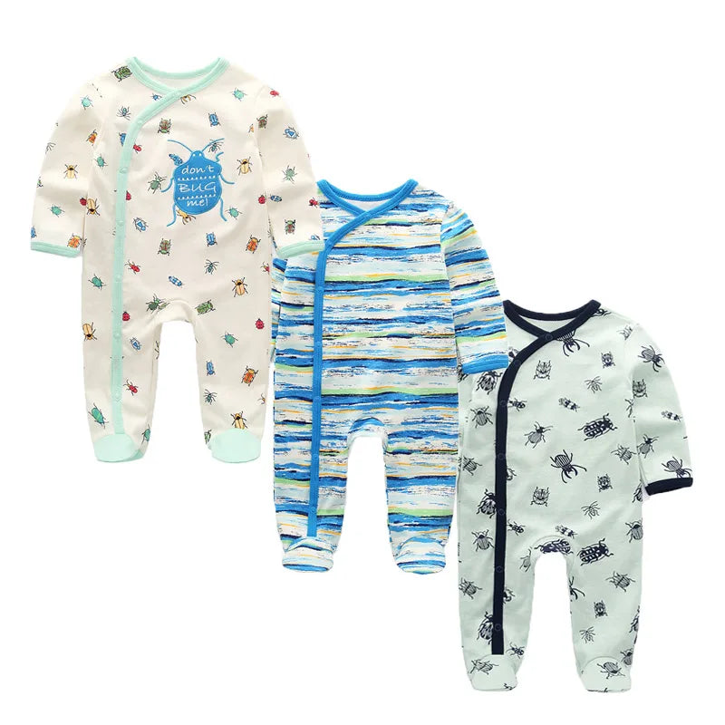 CN Fujian Baby Romper Set 3 Pcs Premium Cotton Soft