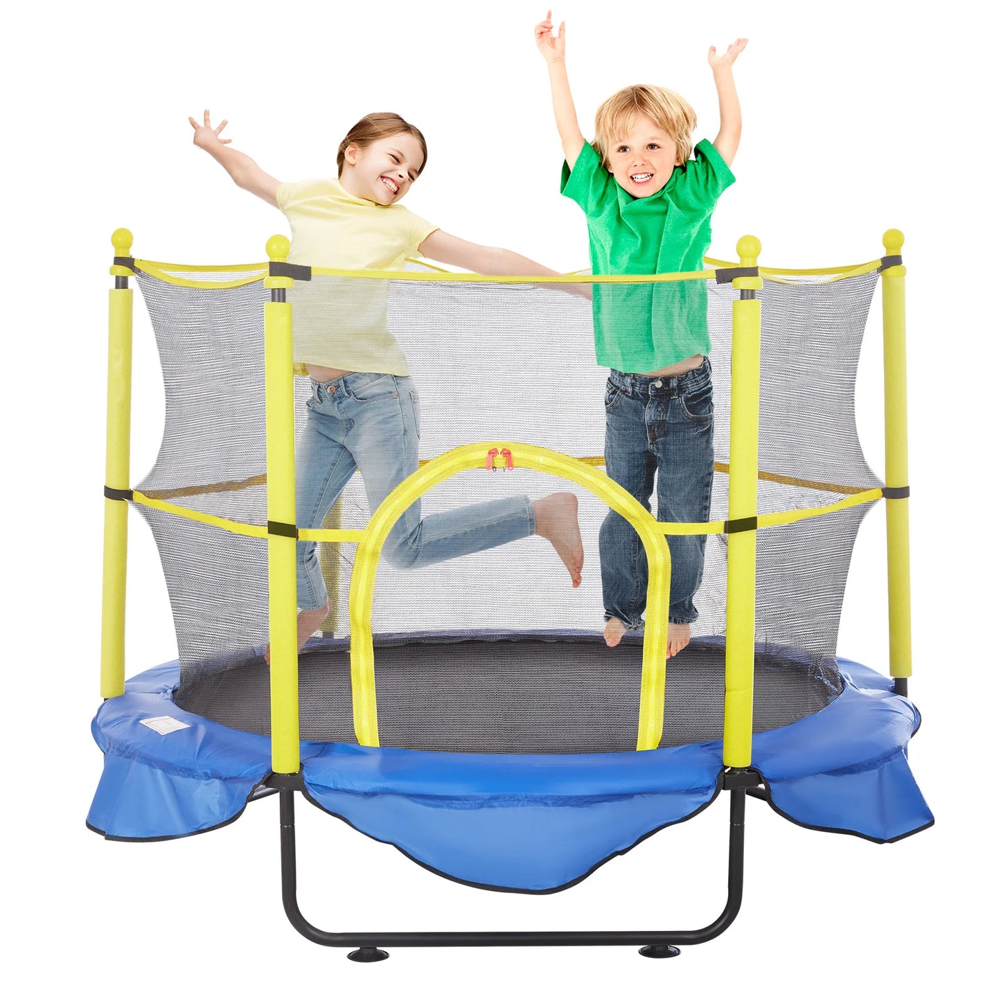 VEVOR Trampoline For Kids Indoor Outdoor Enclosure Net