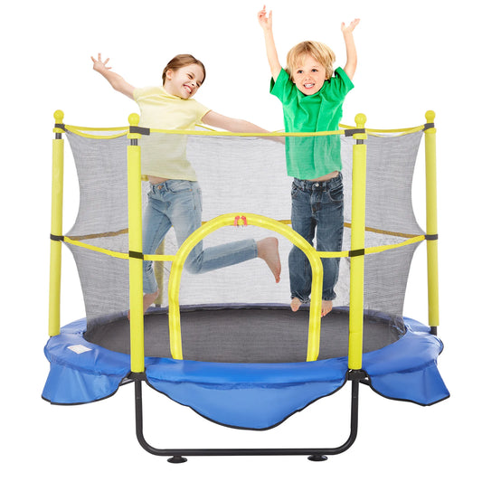 VEVOR Trampoline For Kids Indoor Outdoor Enclosure Net