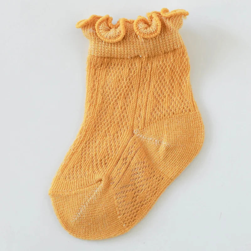 Lytwtw's Baby Cotton Socks Infants Toddlers Summer