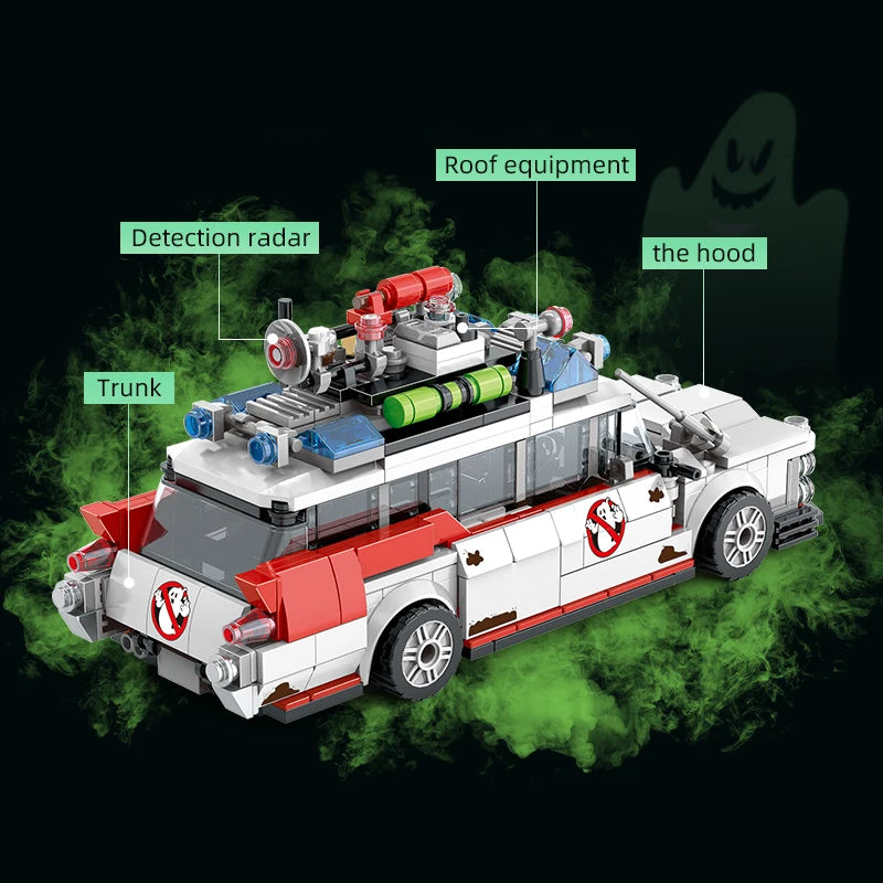 Hign Concerned Chemical Ghostbusters Ecto 1 Building Blocks