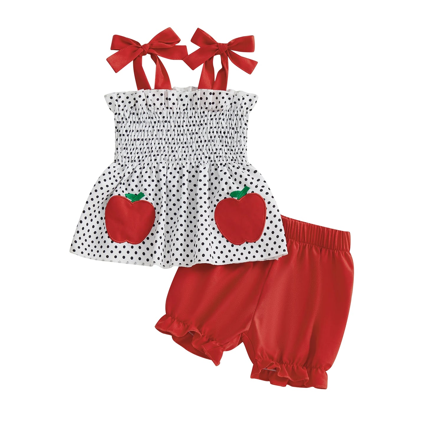 Toddler Girl Floral Sleeveless Top And Denim Shorts 2Piece Set