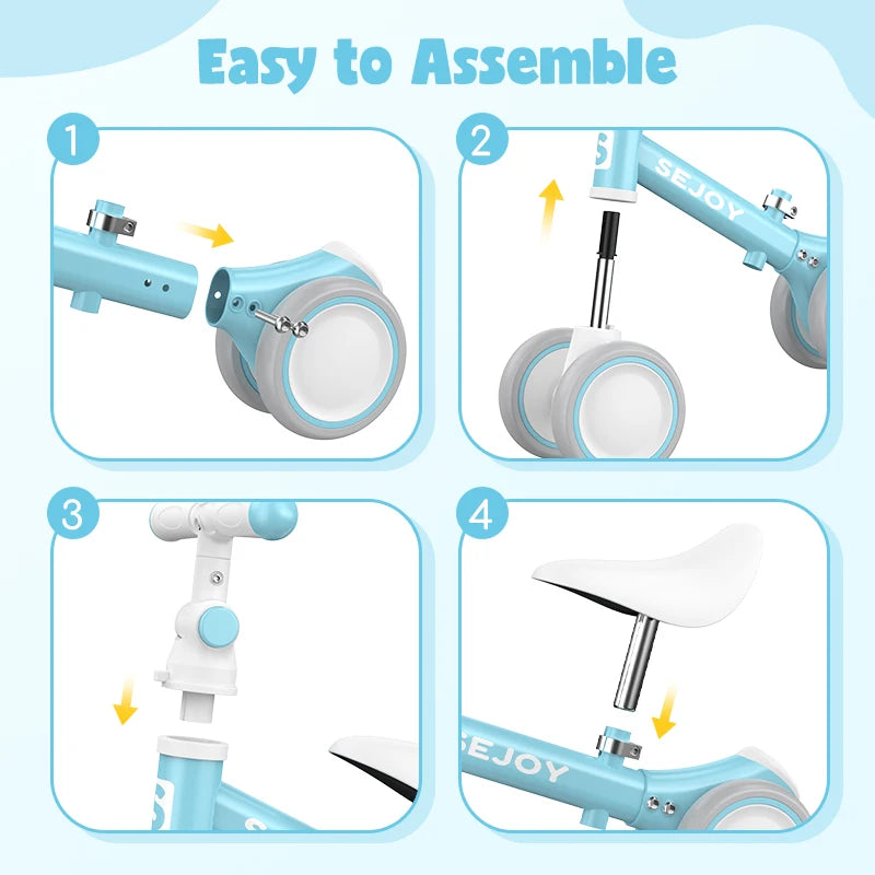 Sejoy Baby Balance Bike For Toddlers First Walking Training