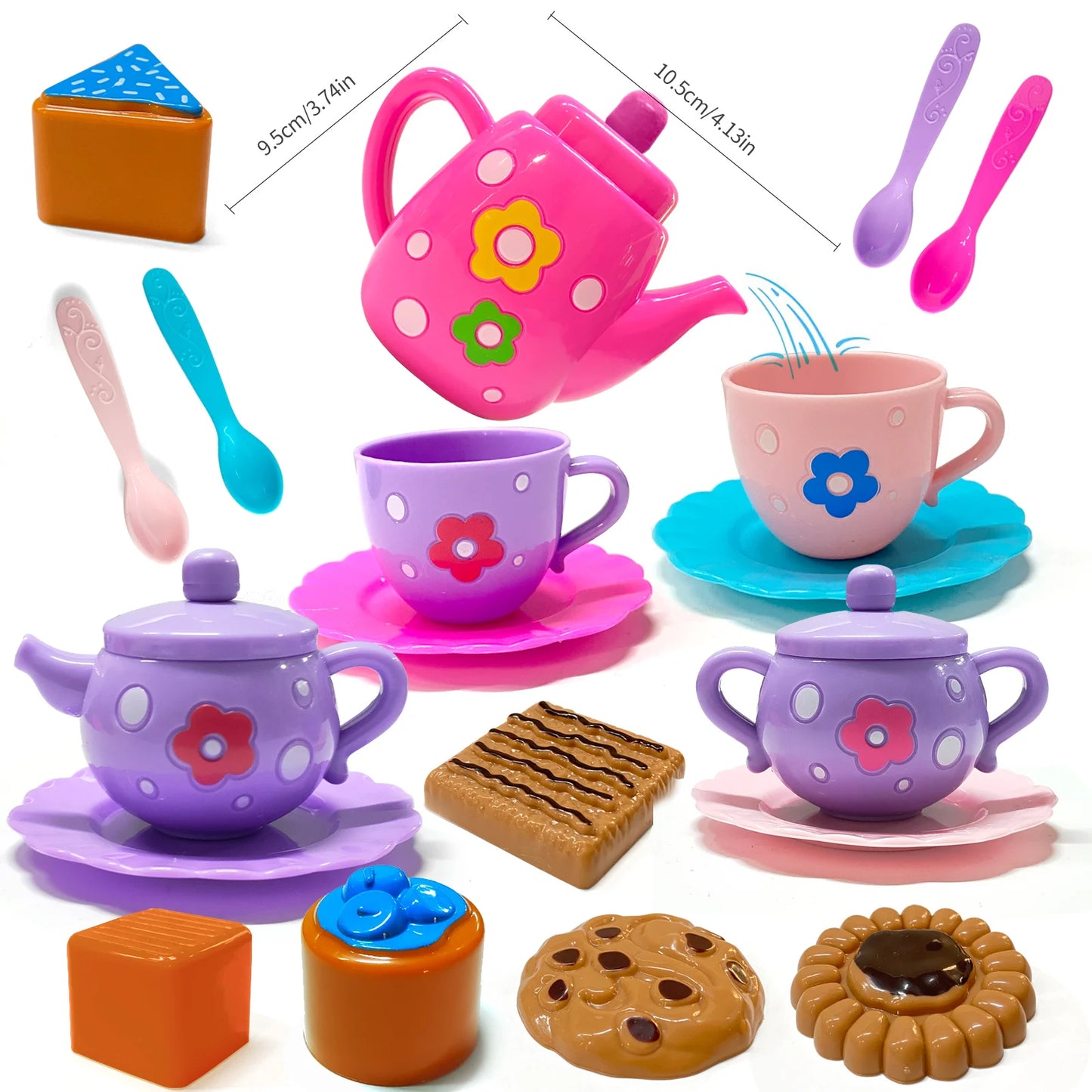 Gzsbaby Tea Set For Little Girls Tea Party Kit Kettle