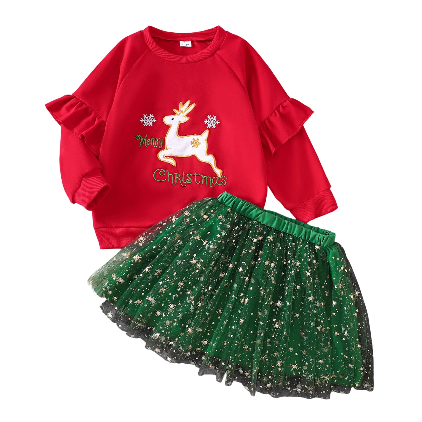 CN Guangdong Christmas Baby Girl Santa Romper Set With Headband