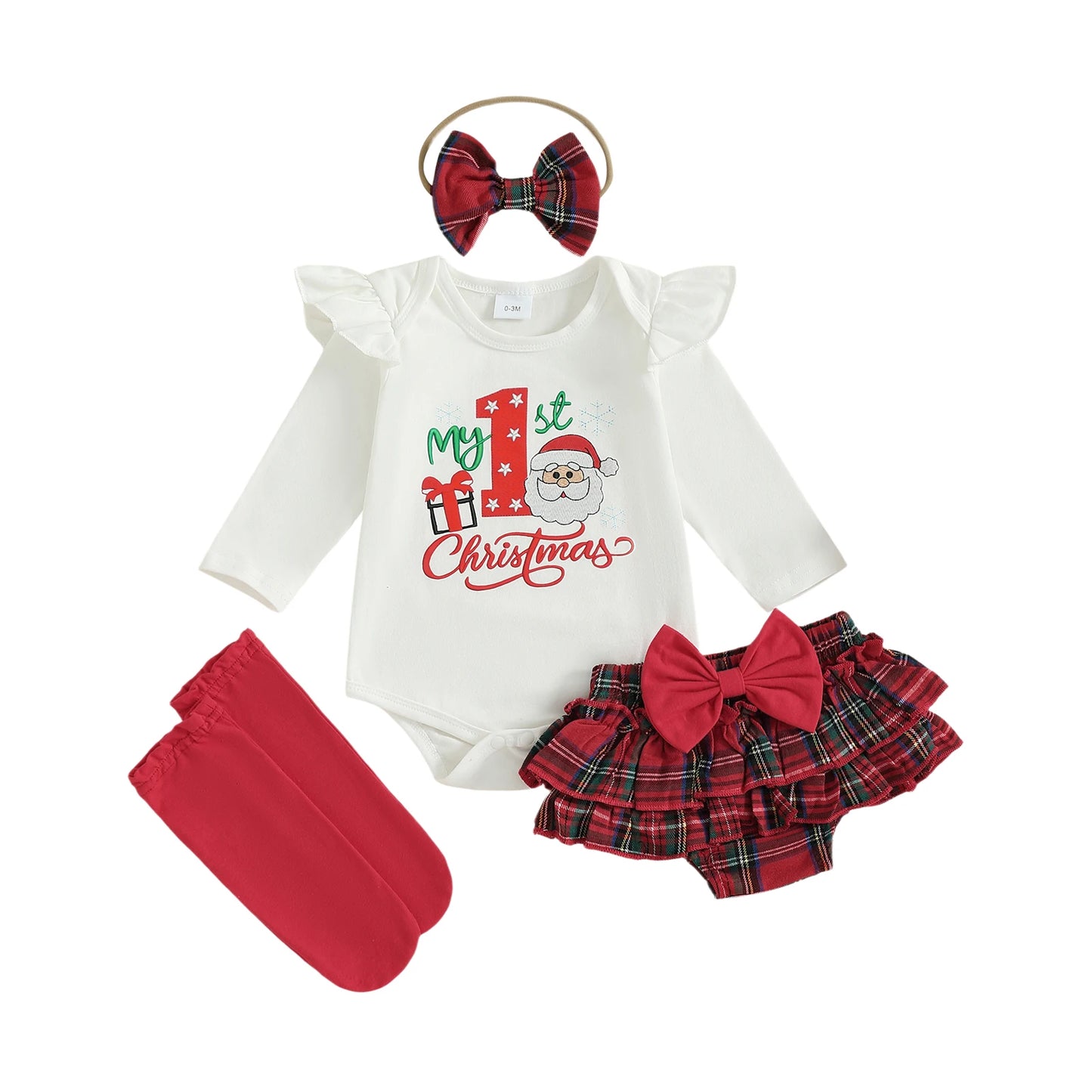 Toddler Girls Winter Outfit Set Dress Leggings Headband Boots