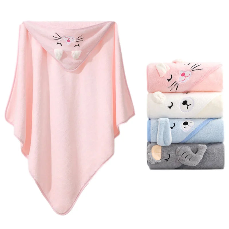 Guizhou Zhejiang Cartoon Animal Hooded Baby Bath Towel