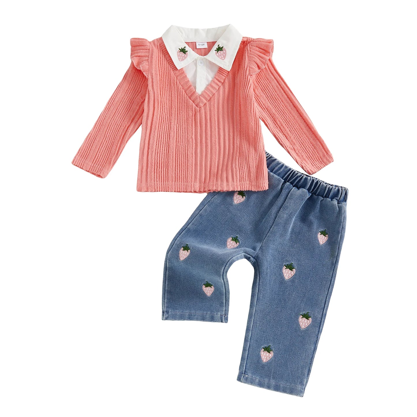 Toddler Girl Two Piece Winter Fleece Hoodie Jogger Set