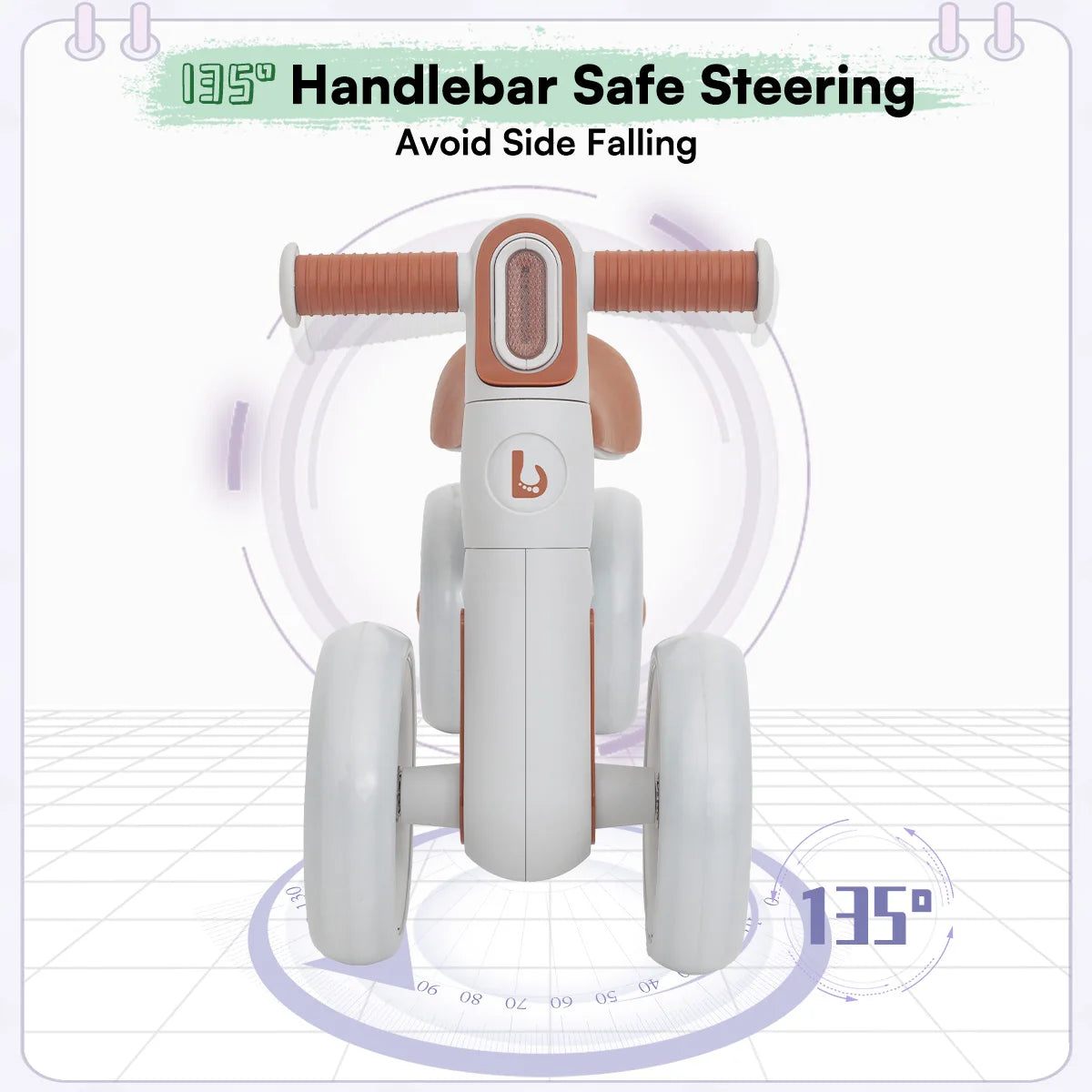 Ubravoo Baby Slide Balance Bike For 12 24 Months Headlight