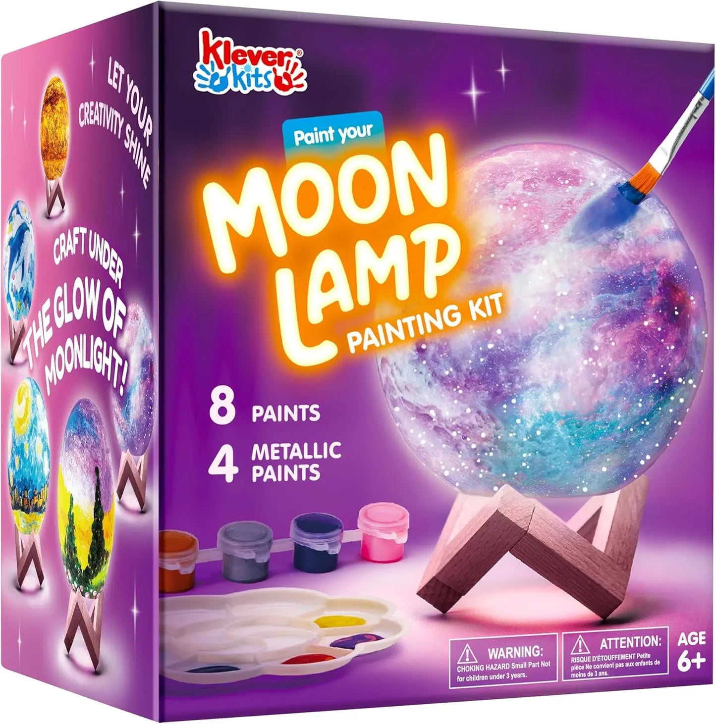 Joyfy Diy Moon Night Light Paint Your Own Lamp Kit