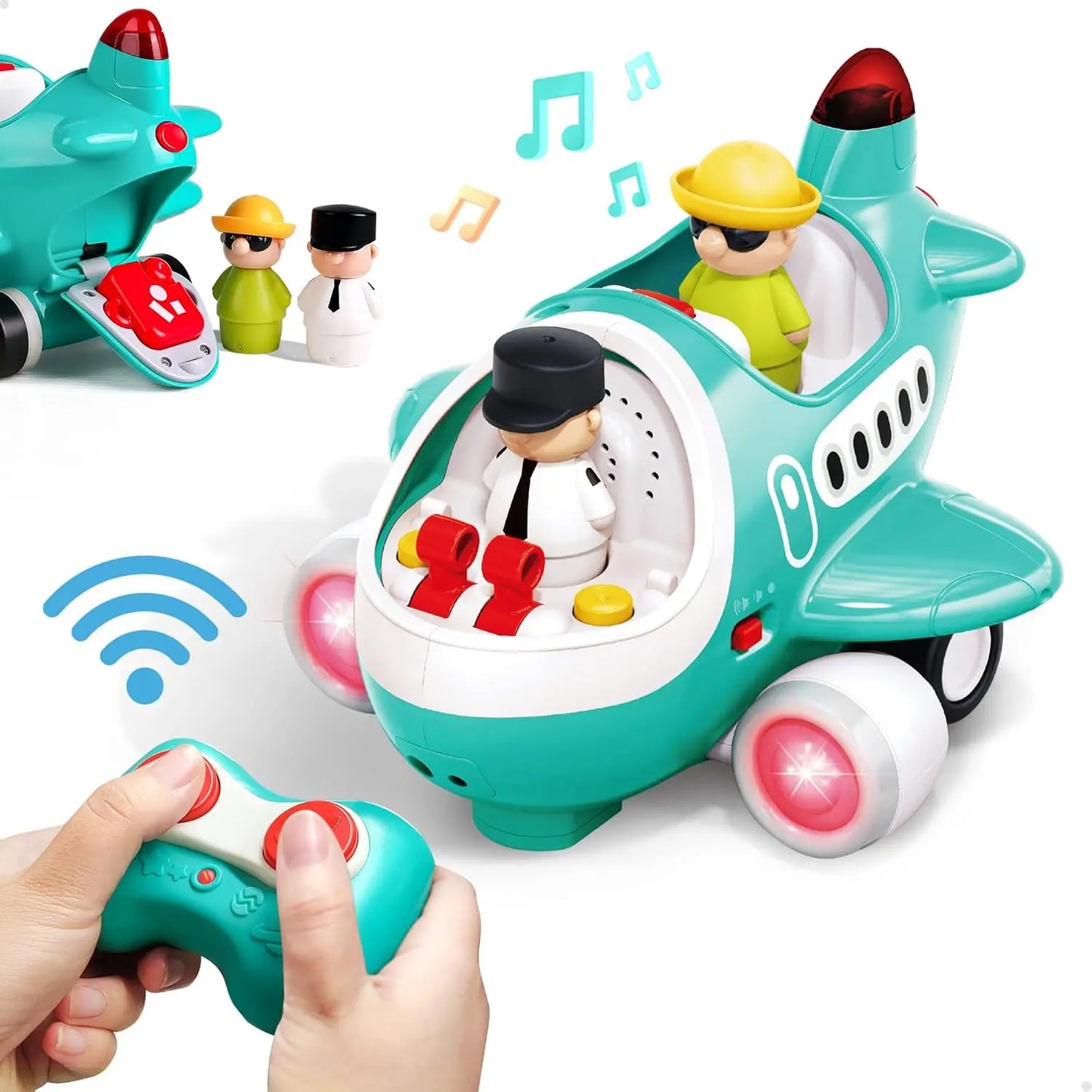Baby Airplane Toy, Remote-controlled AirplaneToy, Suitable For 2-3 Year Old Children, Baby Music Remote-controlled Helicopter,