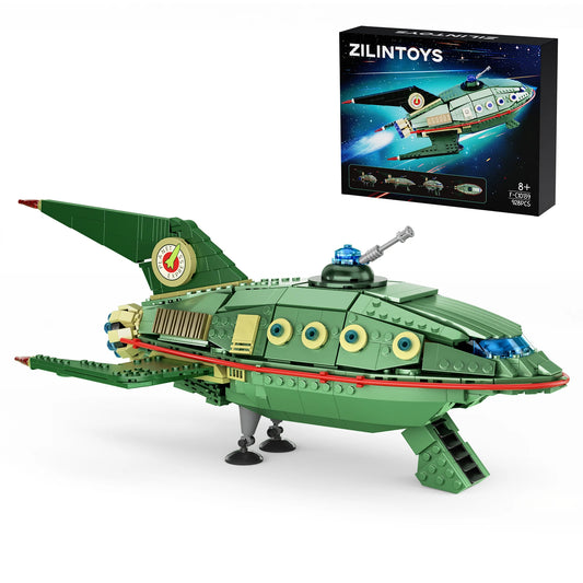 BuildMoc Back Future Planet Express Ship Building Blocks Kit