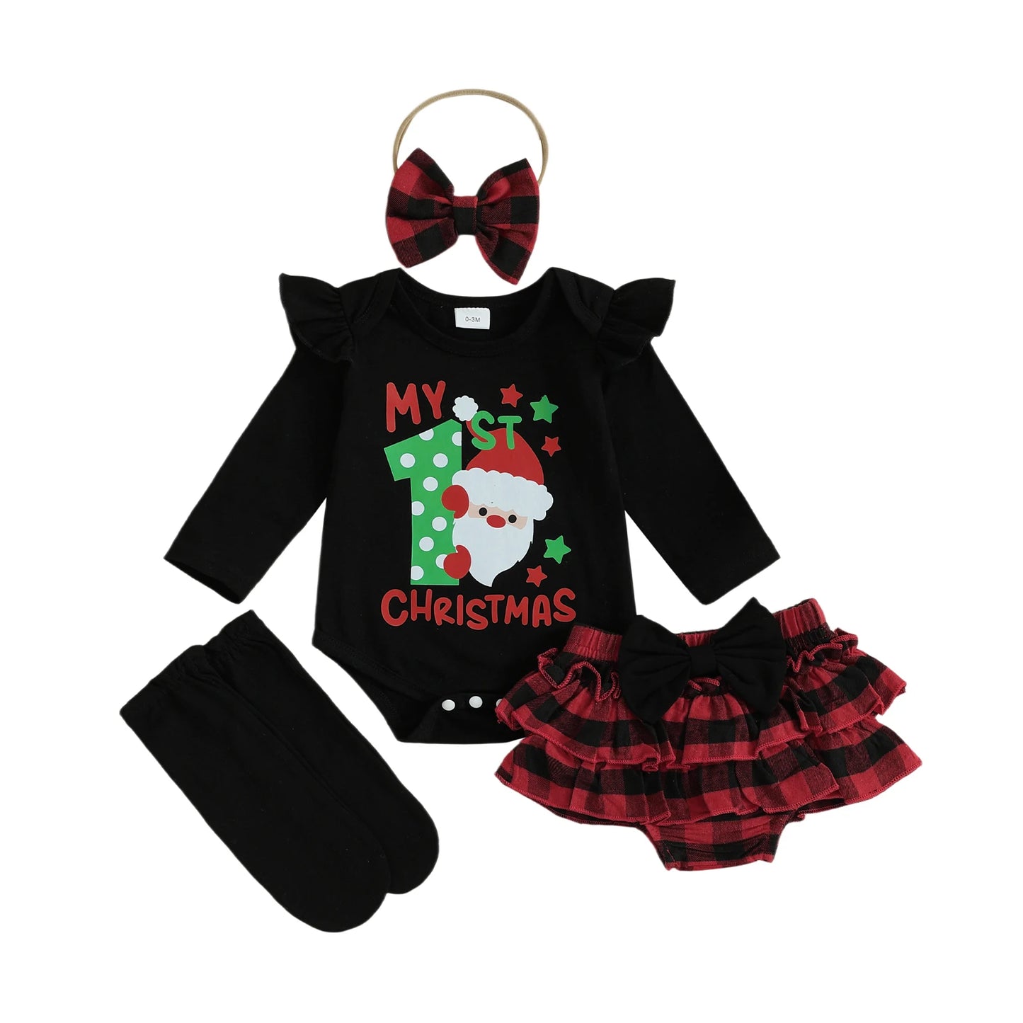 Toddler Girls Winter Outfit Set Dress Leggings Headband Boots