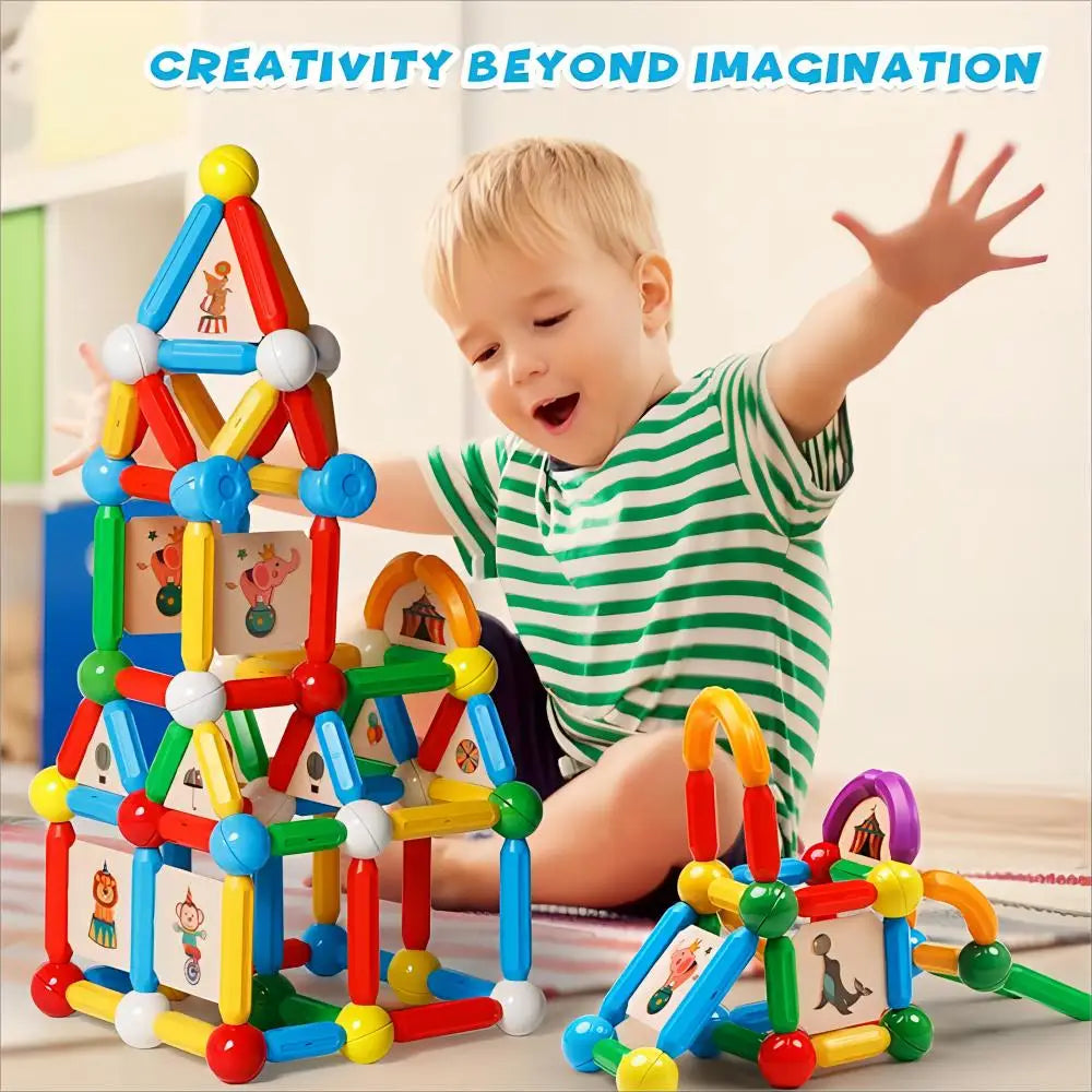 Magblock 90pcs Magnetic Building Sticks Blocks Toys Gift