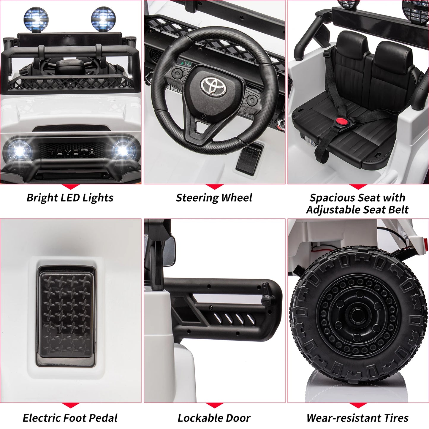 HiMIS Toyota Licensed 12V Electric Ride On Truck For Kids