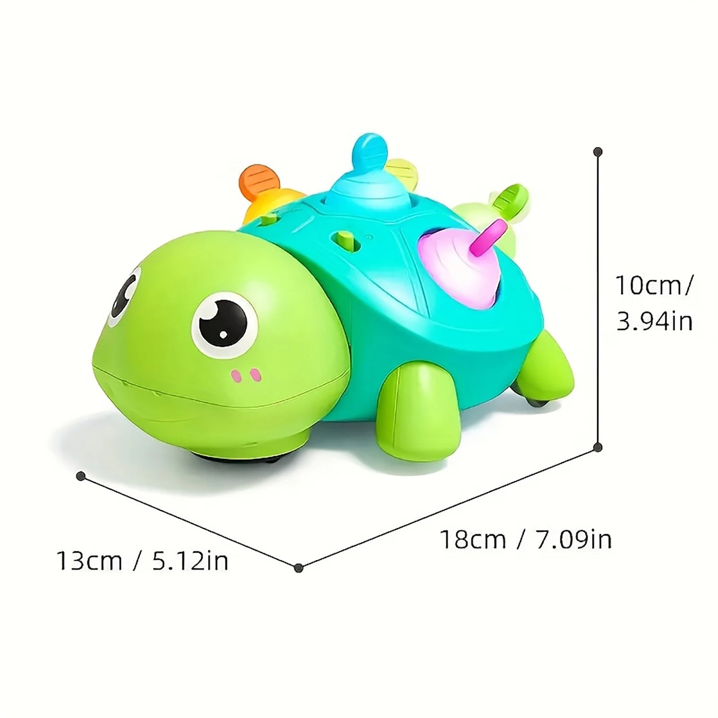 Puzzle Music Obstacle Turtle Toy For Baby Learning To Walk