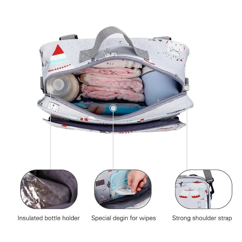 Closure Multifunctional Diaper Bag For Newborn Stroller