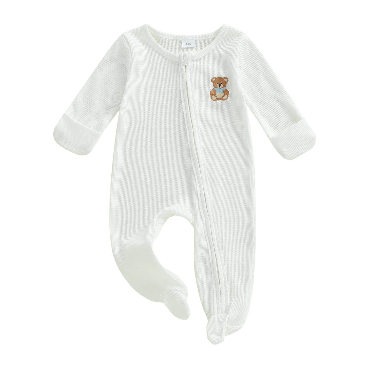 CN Guangdong Infant Hooded Animal Ear Fleece Footed Pajamas