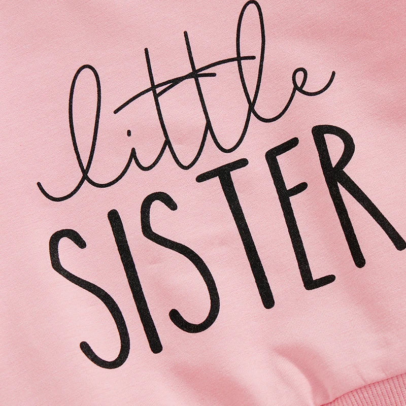 PudcocoCN Baby And Sister Matching Outfit Set Fall Winter