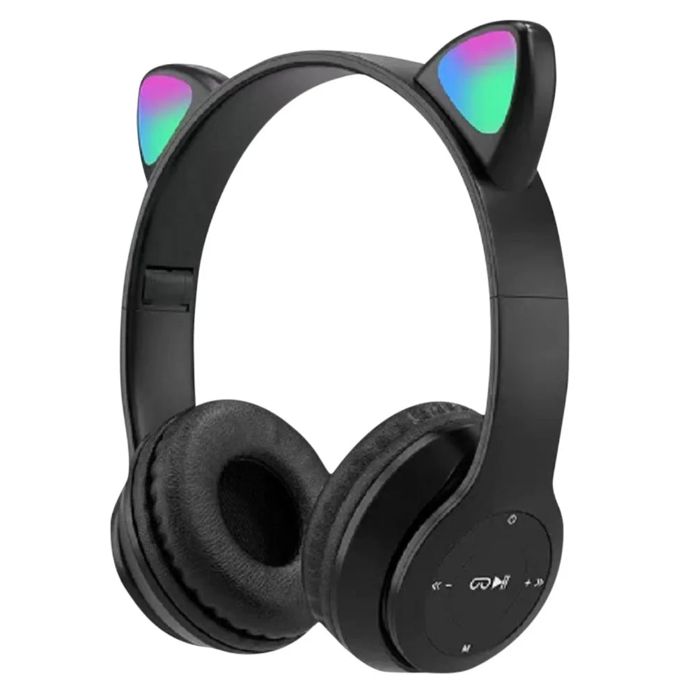 ANENG Wireless Cat Ear Bluetooth Headphones Over Ear Sports