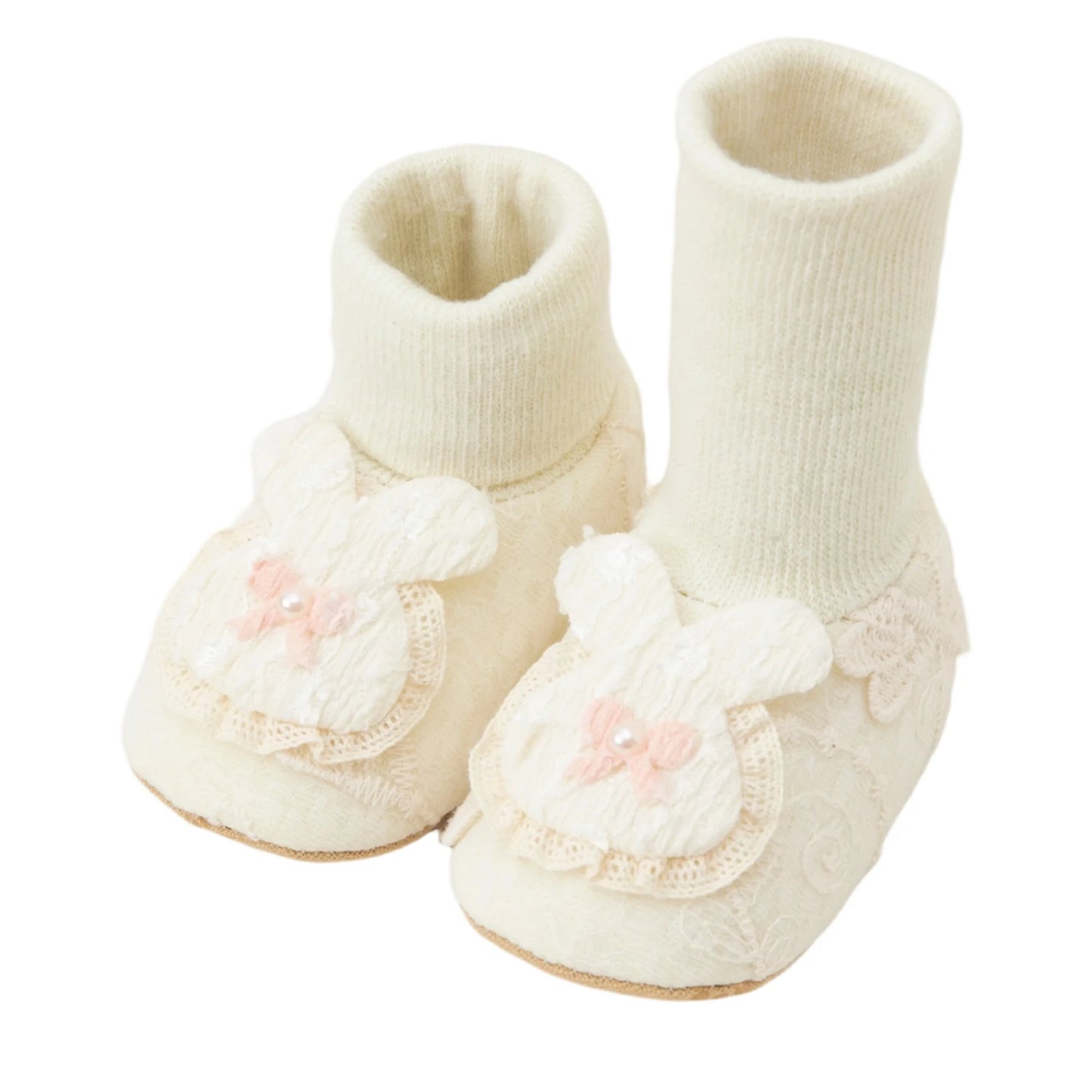 Baby First Walkers Non Slip Shoes With Rabbit Bow Sole
