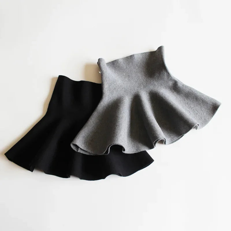 Guangdong Baby Girls Pleated Tutu Skirt Knit Winter Wear