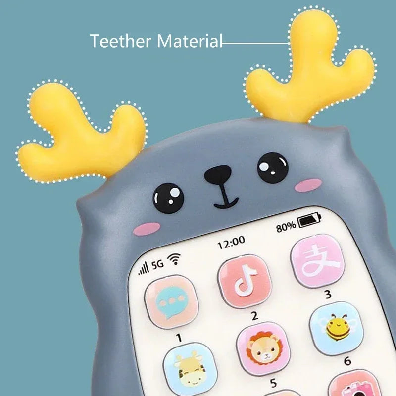 SMHXIANGQIANJINCN Baby Phone Toy Teether Bilingual Learning