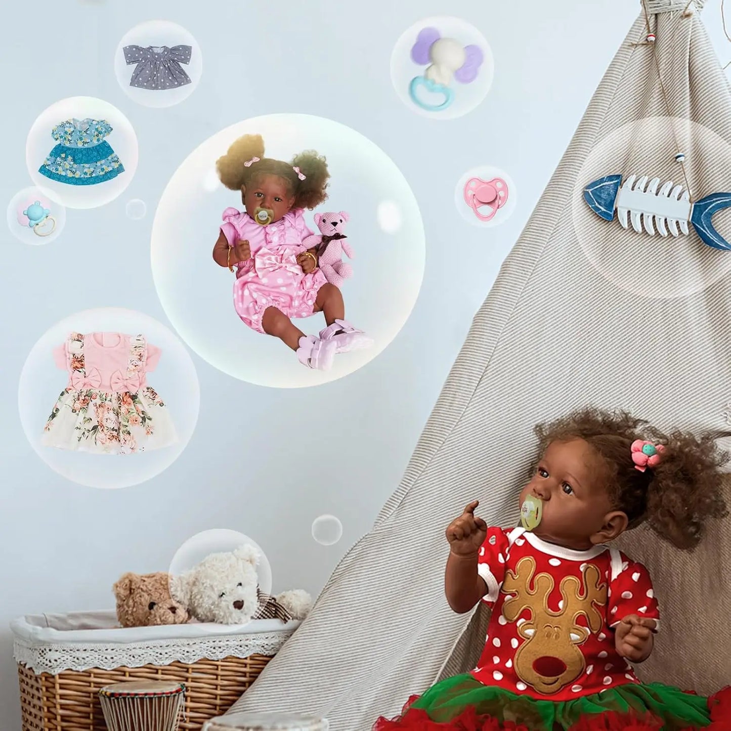 Babeside Reborn Baby Doll Lifelike Soft Body Realistic