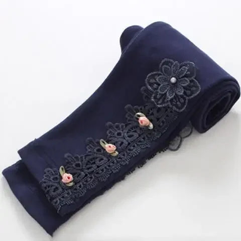 Girls Cotton Leggings With Cartoon Animal Print For Daily Wear